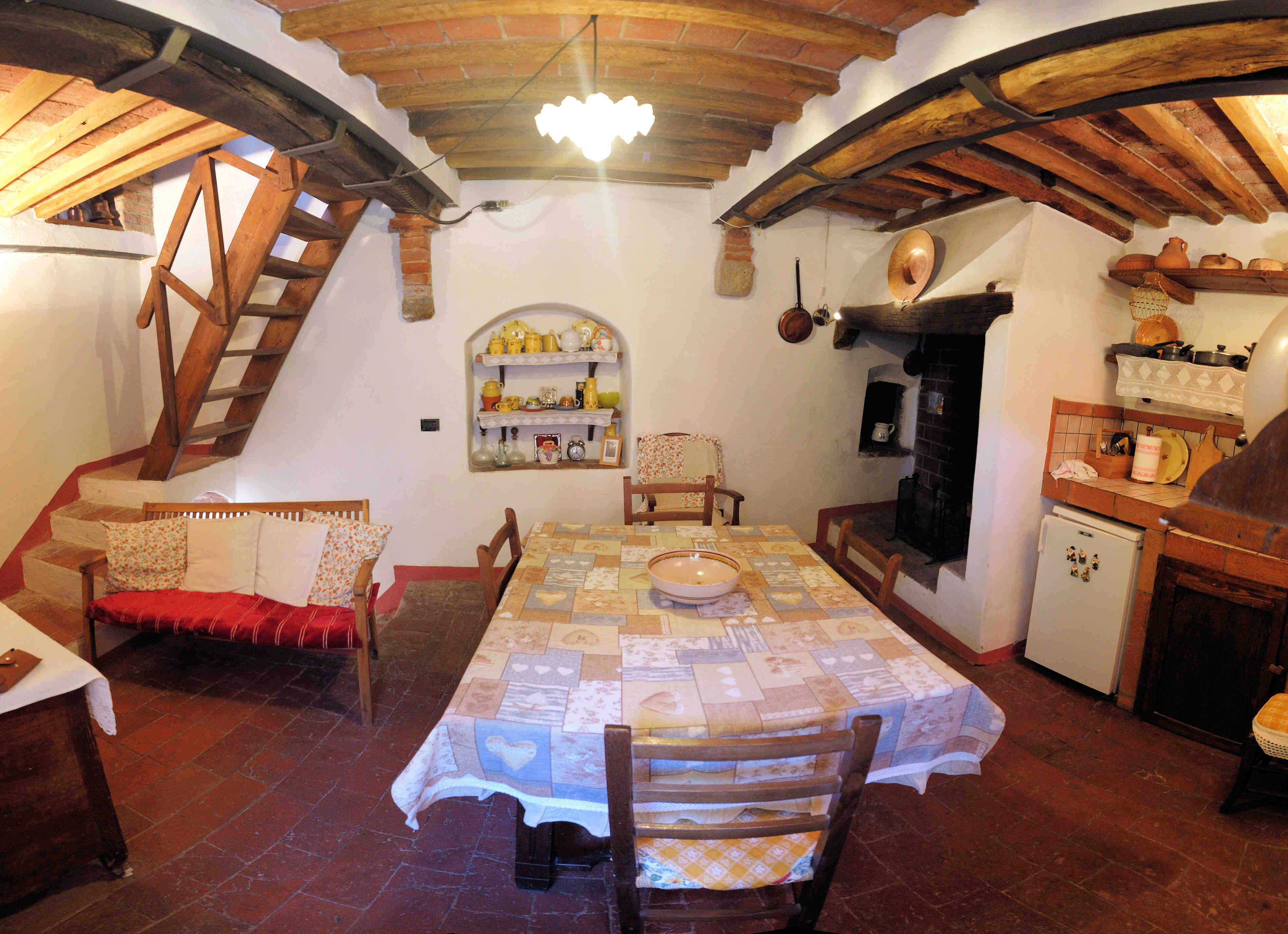 Sala e Cucina di Casa in Castello