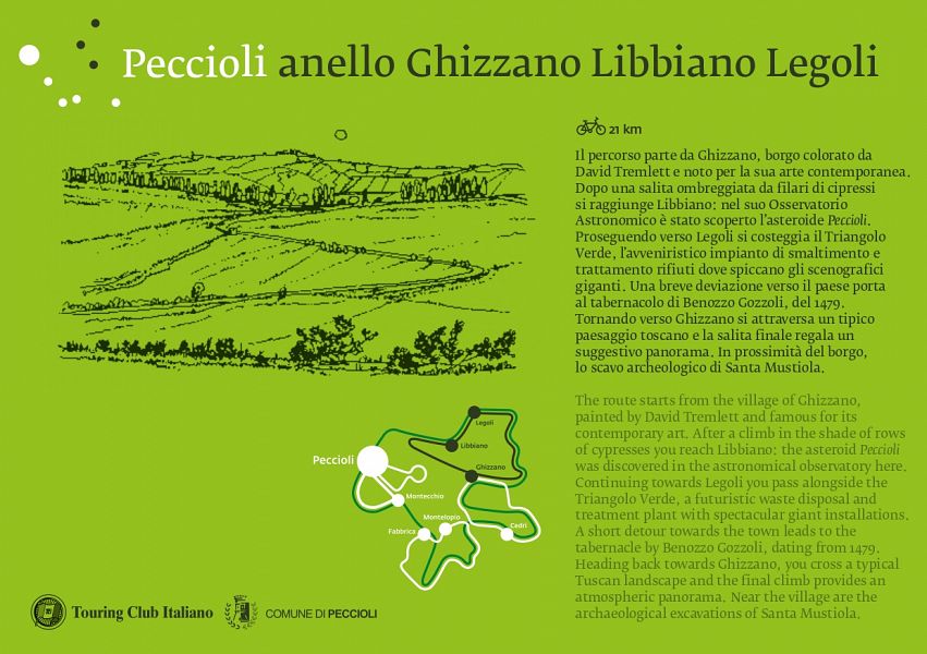 Anello Ghizzano - Libbiano - Legoli Wege