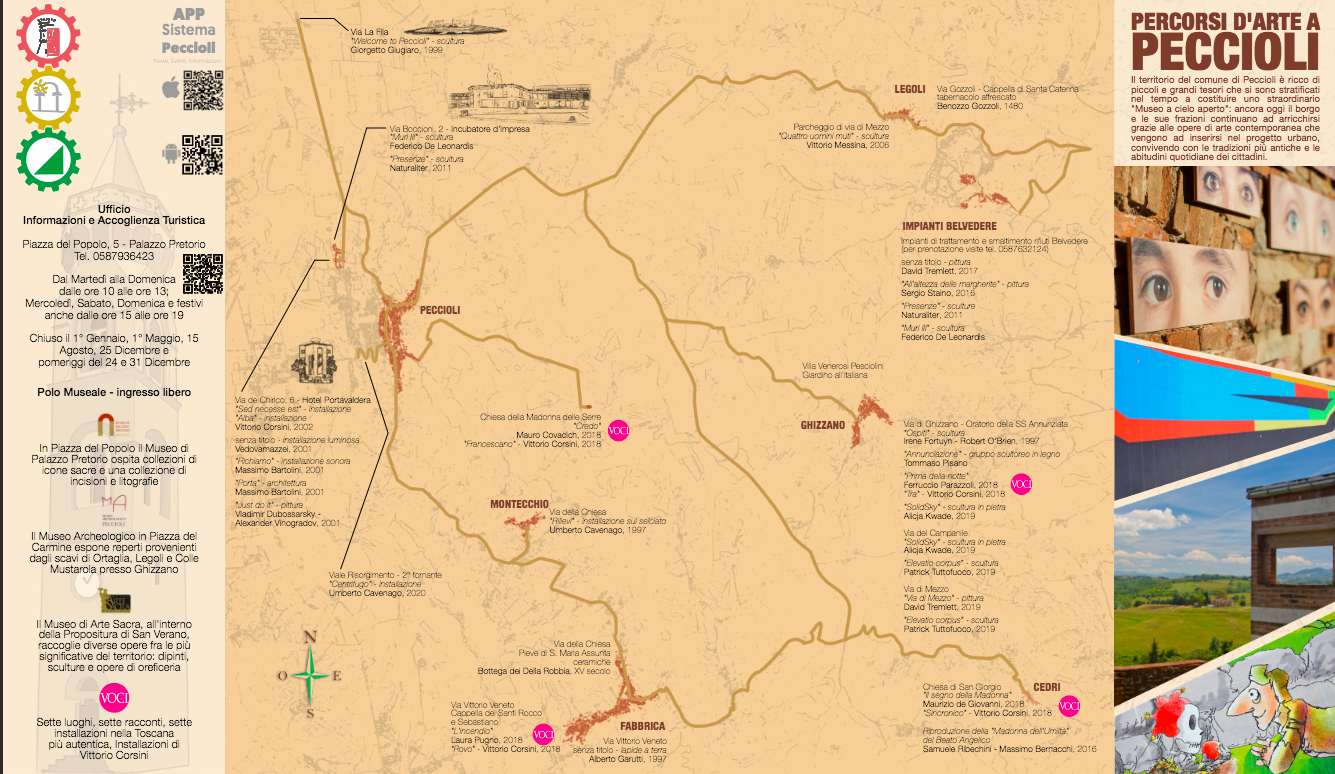 Art map of Peccioli