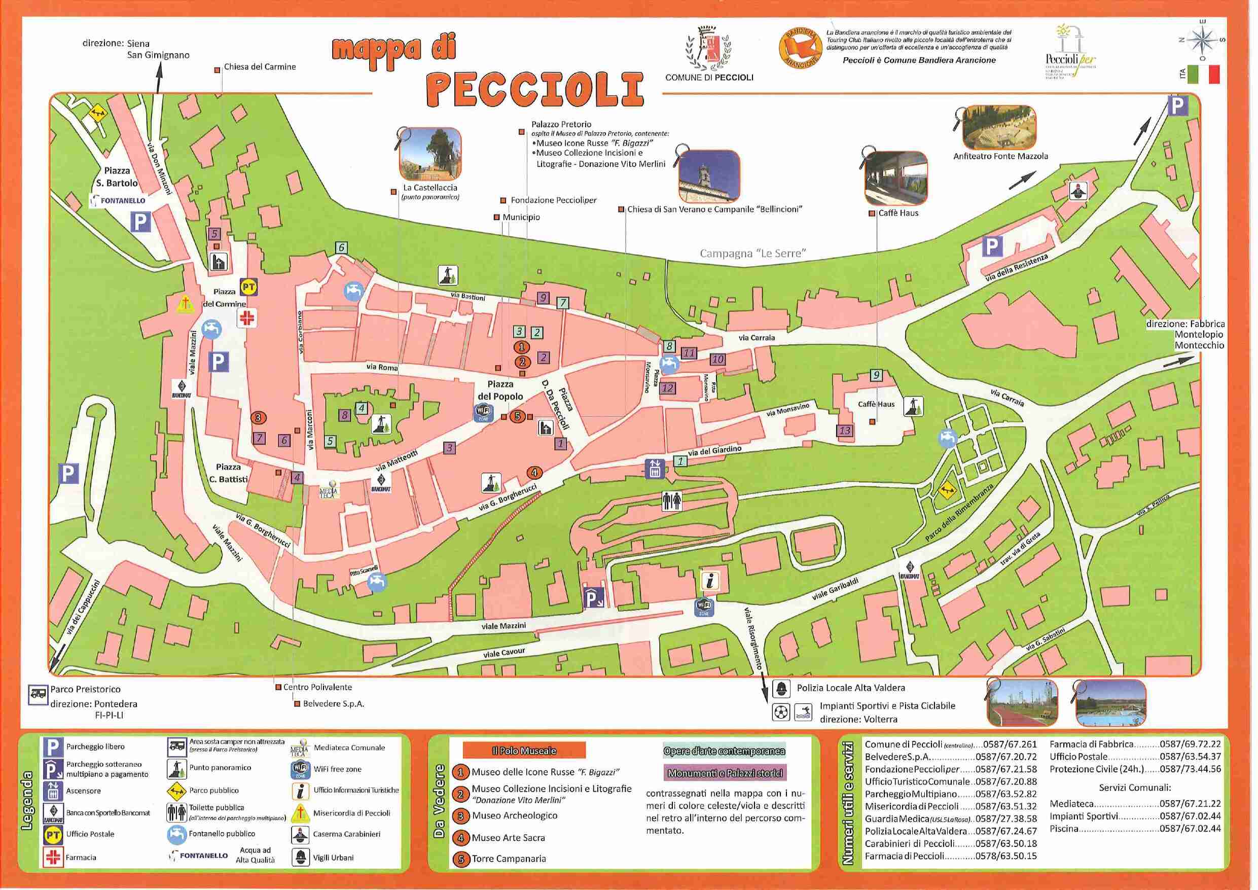 Downloadable map of Peccioli